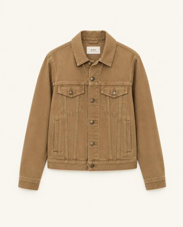 Casaca denim camel